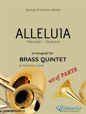 cover image of Alleluia by Handel--brass quintet--set of PARTS